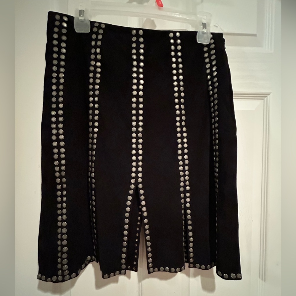 Lamarque suede studded skirt. Excellent condition. Size 4.
